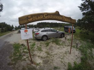 Solar Caravan Park entrance